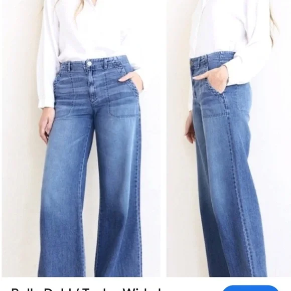 Bella Dahl Classic Blue Flare Jeans- extremely soft and lightweight - Picture 1 of 8